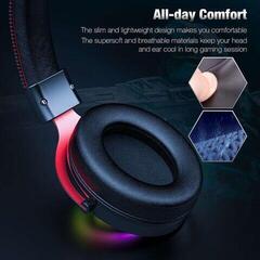Słuchawki PC Onikuma X10 RGB Wired Gaming Headset With Detachable Mic Czarny Słuchawki PC - 3