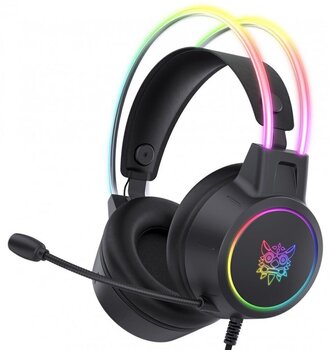 слушалки за компютър Onikuma X15 PRO Double-Head Beam RGB Wired Gaming Headset Black - 3