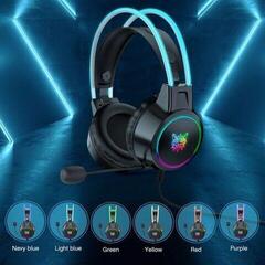 PC slúchadlá Onikuma X15 PRO Double-Head Beam RGB Wired Gaming Headset Čierna PC slúchadlá - 5