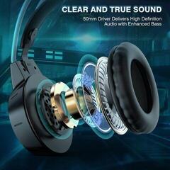 PC slúchadlá Onikuma X15 PRO Double-Head Beam RGB Wired Gaming Headset Čierna PC slúchadlá - 6