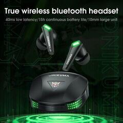 Bezprzewodowe słuchawki douszne Onikuma T308 TWS Wireless Bluetooth Earbuds Black Bezprzewodowe słuchawki douszne - 5