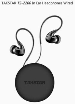 Sluchátka za uši Takstar TS-2260 Black In-Ear Monitor Headphones - 3