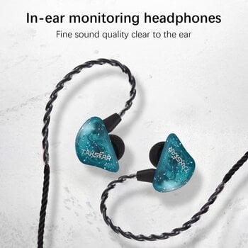 ørekrog hovedtelefoner Takstar TS-2300 Blue In-Ear Monitor Earphones - 6