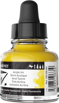 Tinta Daler Rowney FW Acrylic ink Fluorescent Yellow 29,5 ml 1 un. - 3