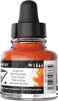 Ink Daler Rowney FW Acrylic Ink Fluorescent Orange 29,5 ml 1 pc - 3