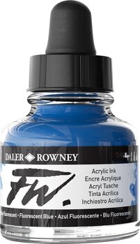 Ink Daler Rowney FW Acrylic Ink Fluorescent Blue 29,5 ml 1 pc - 2