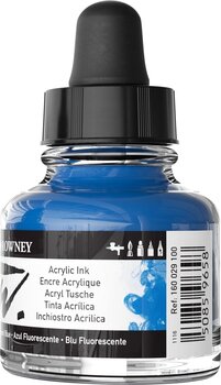 Muste Daler Rowney FW Acrylic Ink Fluorescent Blue 29,5 ml 1 kpl - 3
