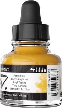 Ink Daler Rowney FW Acrylic Ink Indian Yellow 29,5 ml 1 pc - 3