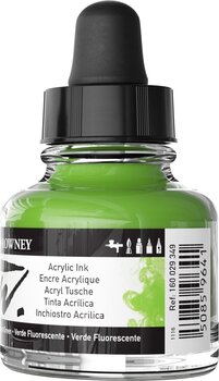 Atrament Daler Rowney FW Atrament akrylowy Fluorescent Green 29,5 ml 1 szt - 3