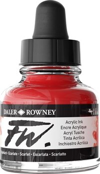 Atrament Daler Rowney FW Atrament akrylowy Scarlet 29,5 ml 1 szt - 2
