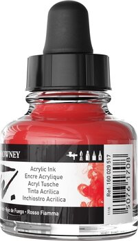 Atrament Daler Rowney FW Atrament akrylowy Flame Red 29,5 ml 1 szt - 3