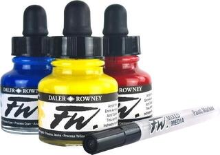 Tinte Daler Rowney FW Cardboard Box Starter Set Set Acrylfarben 3 x 29,5 ml - 3