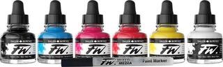 Tinte Daler Rowney FW Cardboard Box Starter Set Set Acrylfarben 6 x 29,5 ml - 3