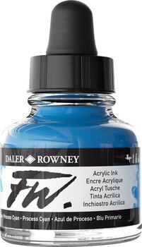 Muste Daler Rowney FW Acrylic Ink Process Cyan 29,5 ml 1 kpl - 2