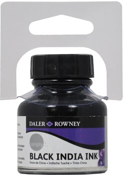 Muste Daler Rowney Simply Acrylic Ink Black 29,5 ml 1 kpl - 2