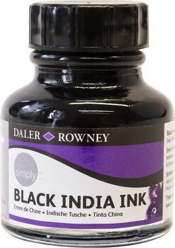 Muste Daler Rowney Simply Acrylic Ink Black 29,5 ml 1 kpl - 3