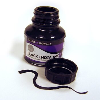 Muste Daler Rowney Simply Acrylic Ink Black 29,5 ml 1 kpl - 4