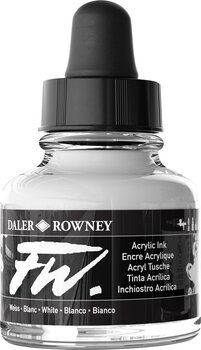 Muste Daler Rowney FW Acrylic Ink White 29,5 ml 1 kpl - 2