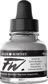 Ink Daler Rowney FW Acrylic Ink Silver Imitation 29,5 ml 1 pc - 2