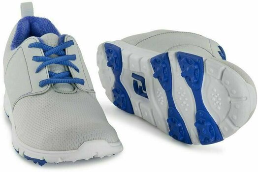 Женски голф обувки Footjoy Enjoy Light Grey/Blue 38,5 - 4