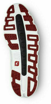 Calçado de golfe para homem Footjoy Pro SL BOA Mens Golf Shoes White/Black/Red US 9,5 - 2