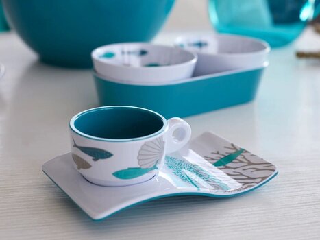 Marine Dishes, Marine Cutlery Marine Business Coastal Espresso Mugs 6 Mug - 2