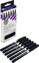 Marker
 Daler Rowney Simply Synthetic Fine Tip Cardboard Box Cartuccia d'inchiostro Black 6 pezzi - 4
