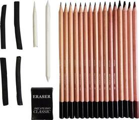 Graphitstiften Daler Rowney Simply Sketching Pencils Künstlerfarbstifte Set 40 Stck - 2