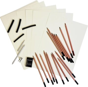 Graphite Pencil Daler Rowney Simply Sketching Pencils Set of Graphite Pencils 40 pcs - 5