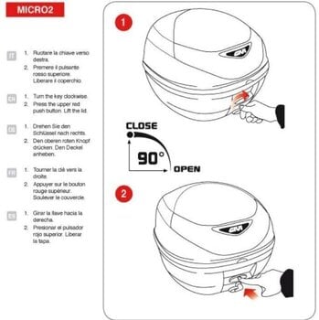 Bauletto moto / Valigia moto Givi E300NT2B Tech Monolock Valigia - 2