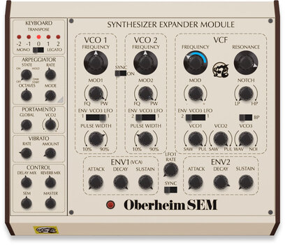 Logiciel de studio Instruments virtuels GForce Oberheim SEM (Produit numérique) - 2