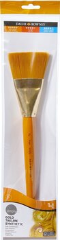 Paint Brush Daler Rowney Simply Acrylic Brush Gold Taklon Synthetic Flat Painting Brush 2 1 pc - 2