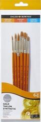Malířský štětec Daler Rowney Simply Acrylic Brush Gold Taklon Synthetic Sada štětců 6 ks - 1