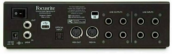 USB audio převodník - zvuková karta Focusrite Clarett 4Pre USB - 5