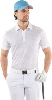 Πουκάμισα Πόλο Galvin Green Mio Mens Grey/White L Πουκάμισα Πόλο - 3