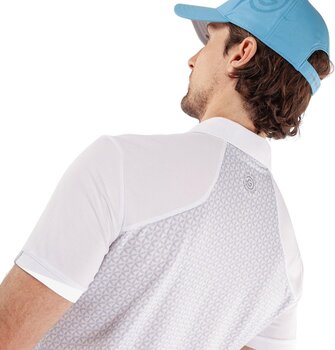 Πουκάμισα Πόλο Galvin Green Mio Mens Grey/White L Πουκάμισα Πόλο - 8