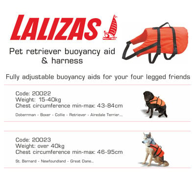 Vesta de salvare caini Lalizas Pet Buoyancy Aid & Harness Portocaliu 8-15 kg - 3