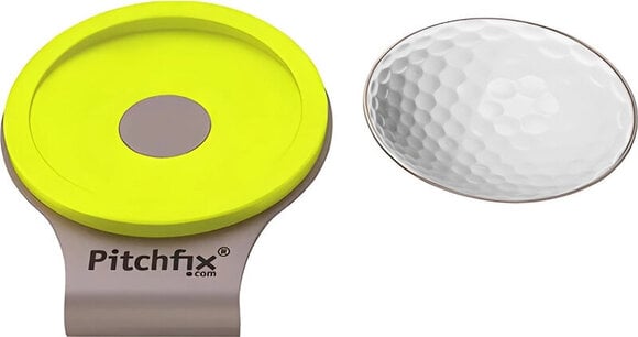 Marcatori palle golf Pitchfix HatClip 2.0 Fluorescent Yellow - 2