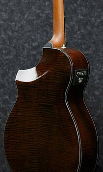 electro-acoustic guitar Ibanez AEWC300-NNB Natural Browned Burst - 2