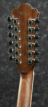12-strunná elektroakustická kytara Ibanez AE2412 Natural High Gloss - 4