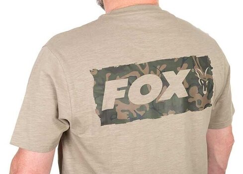 Horgászpóló Fox Horgászpóló Limited LW Khaki Large Print T-Shirt S - 5