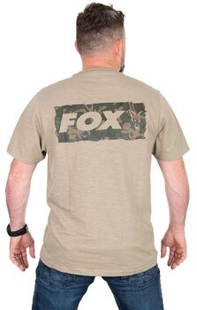 Horgászpóló Fox Horgászpóló Limited LW Khaki Large Print T-Shirt M - 3