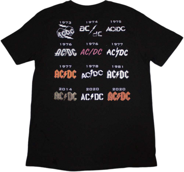 Skjorta AC/DC Skjorta Logo History Black S - 2