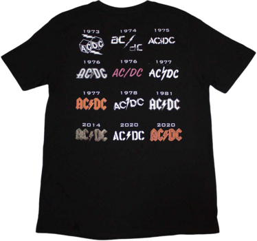 Koszulka AC/DC Koszulka Logo History Black L - 2