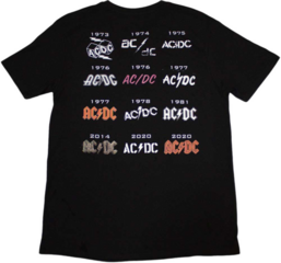 T-shirt AC/DC Logo History Black XL T-shirt - 1