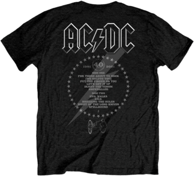 T-Shirt AC/DC T-Shirt FTATR 40th Monochrome Black S - 2