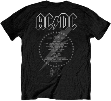 Tricou AC/DC Tricou FTATR 40th Monochrome Black XL - 2