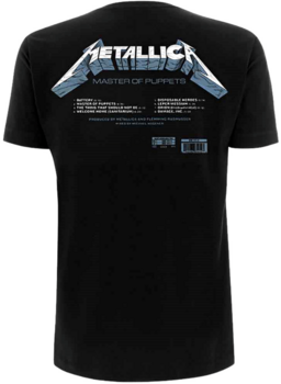 Camiseta de manga corta Metallica Camiseta de manga corta Master Of Puppets Tracks Black 2XL - 2