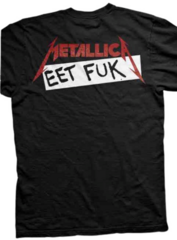 Camiseta de manga corta Metallica Eet Fuk Black S Camiseta de manga corta - 1