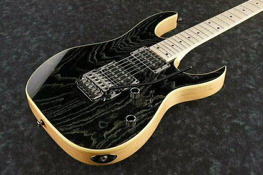 Elektromos gitár Ibanez RG370AHMZ Silver wave Black - 2